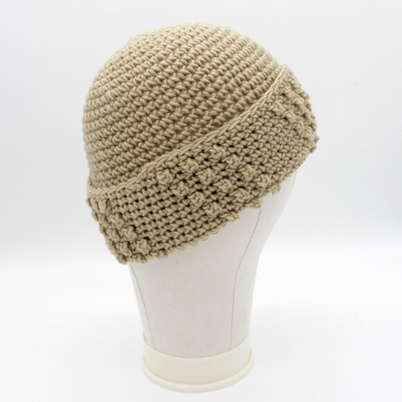 Vintage Jason Maxwell Beige Textured Knit Beanie - Picture 3 of 7